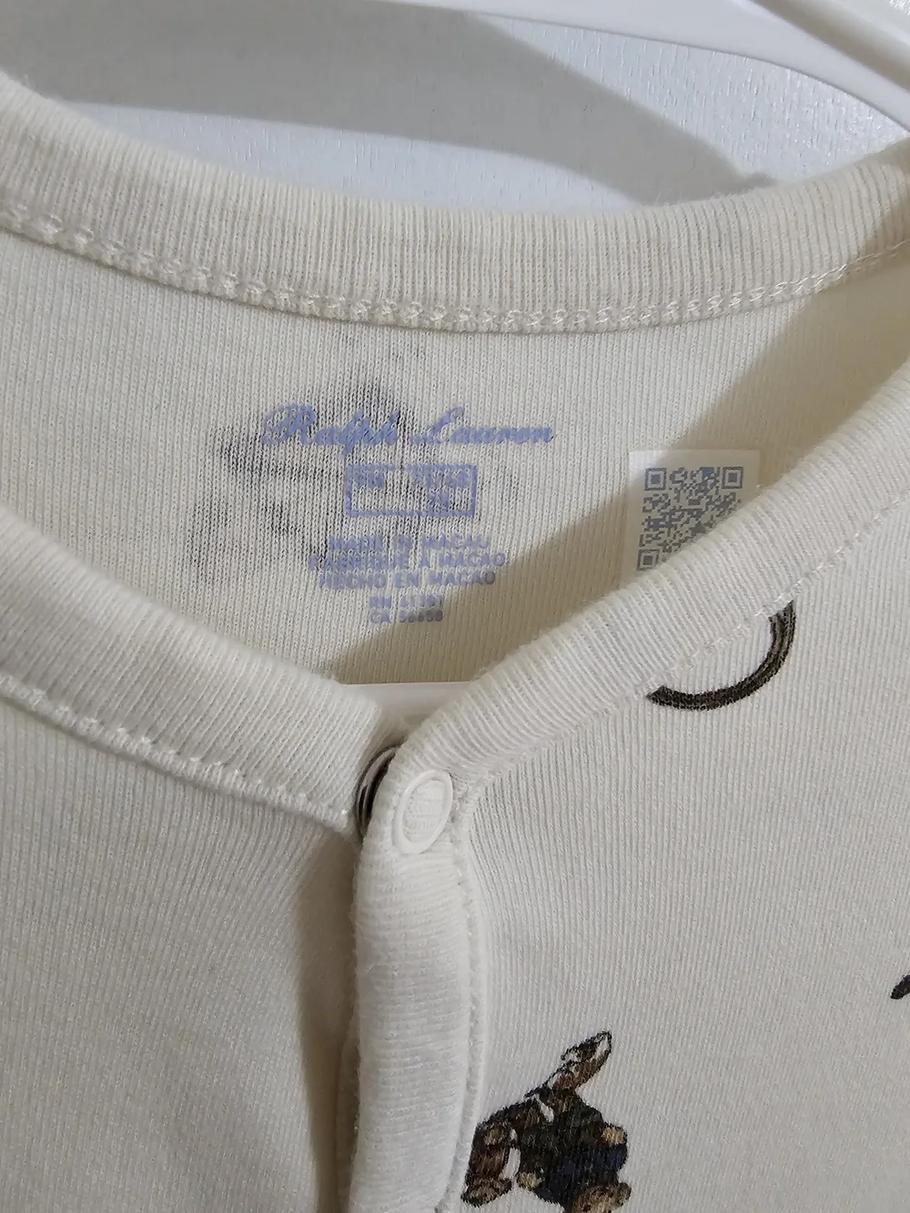 Ralph Lauren cream footed